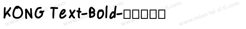 KONG Text-Bold字体转换